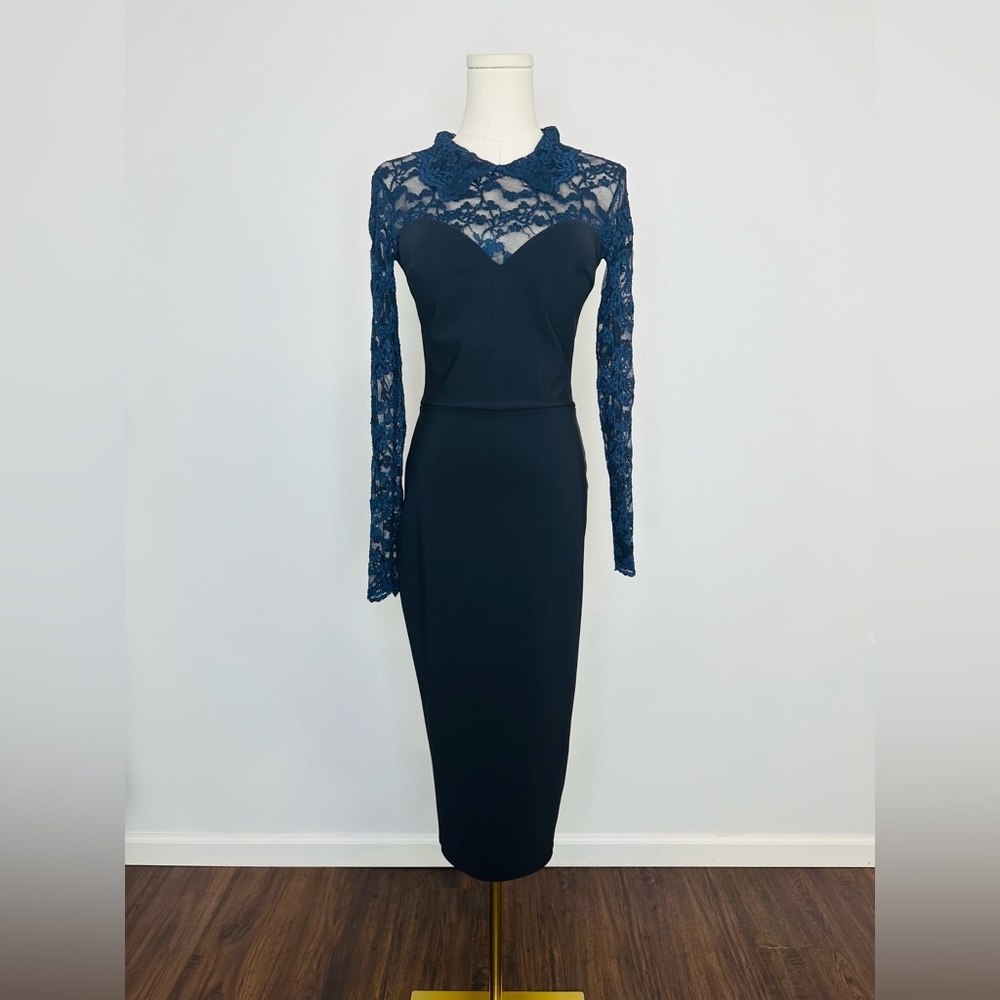 Chiara Boni La Petite Robe Lace Body-Con Cocktail Dress - Picture 4 of 11
